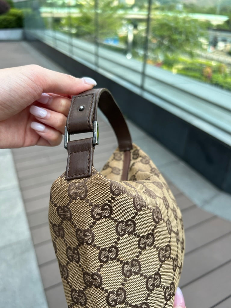Gucci GG canvas leather mini bag