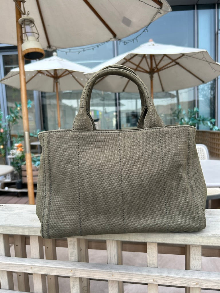 Prada canvas tote