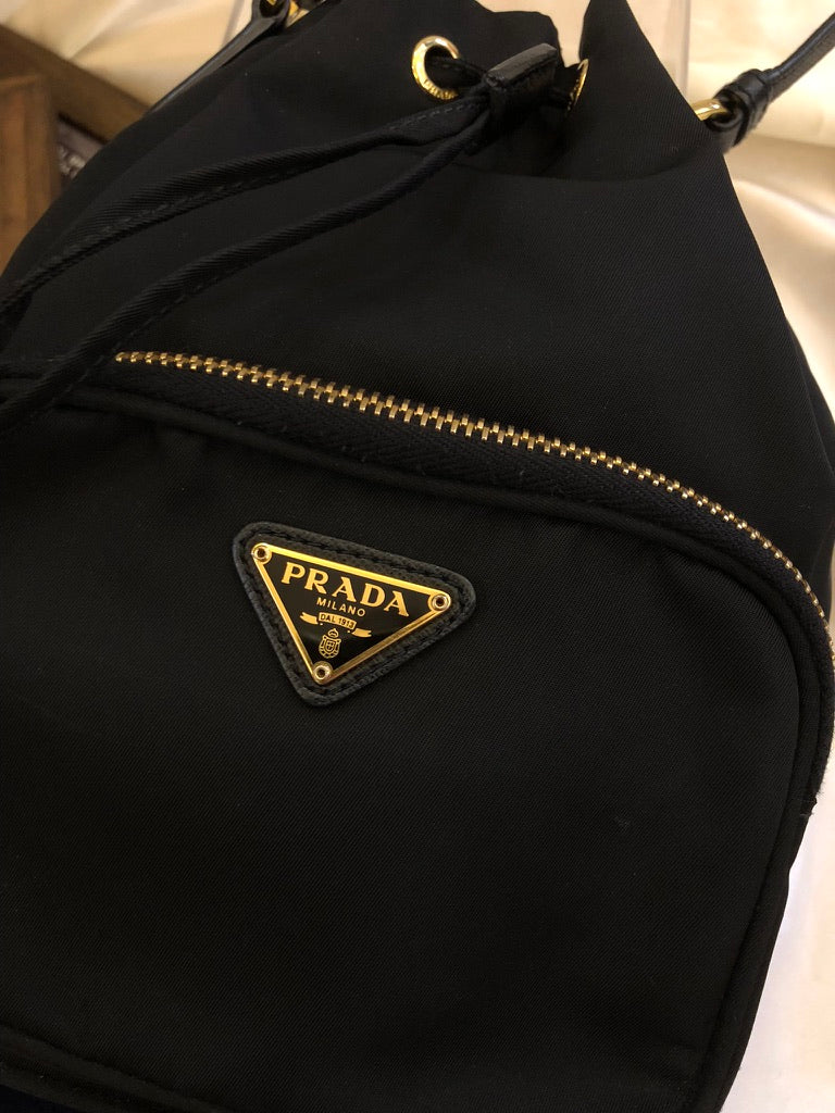 Prada mini bucket bag