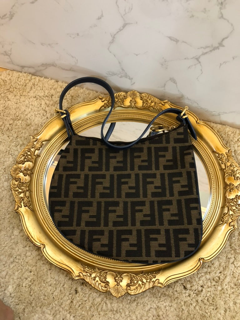 Fendi zucca oyster pochette
