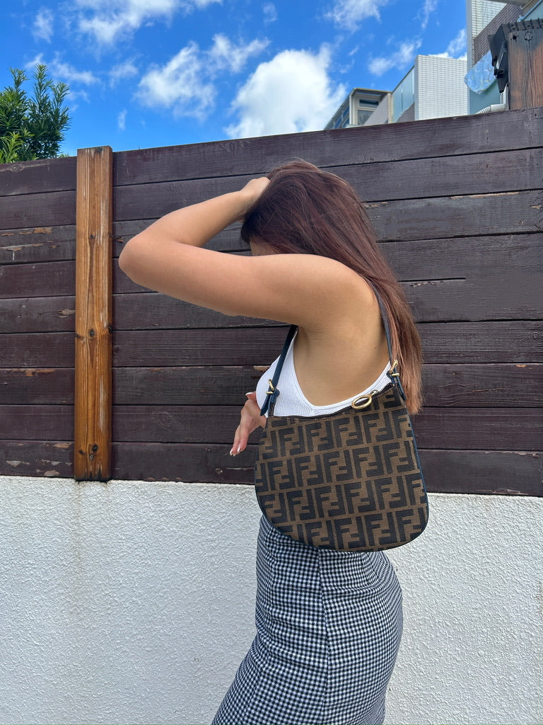 Fendi zucca oyster pochette