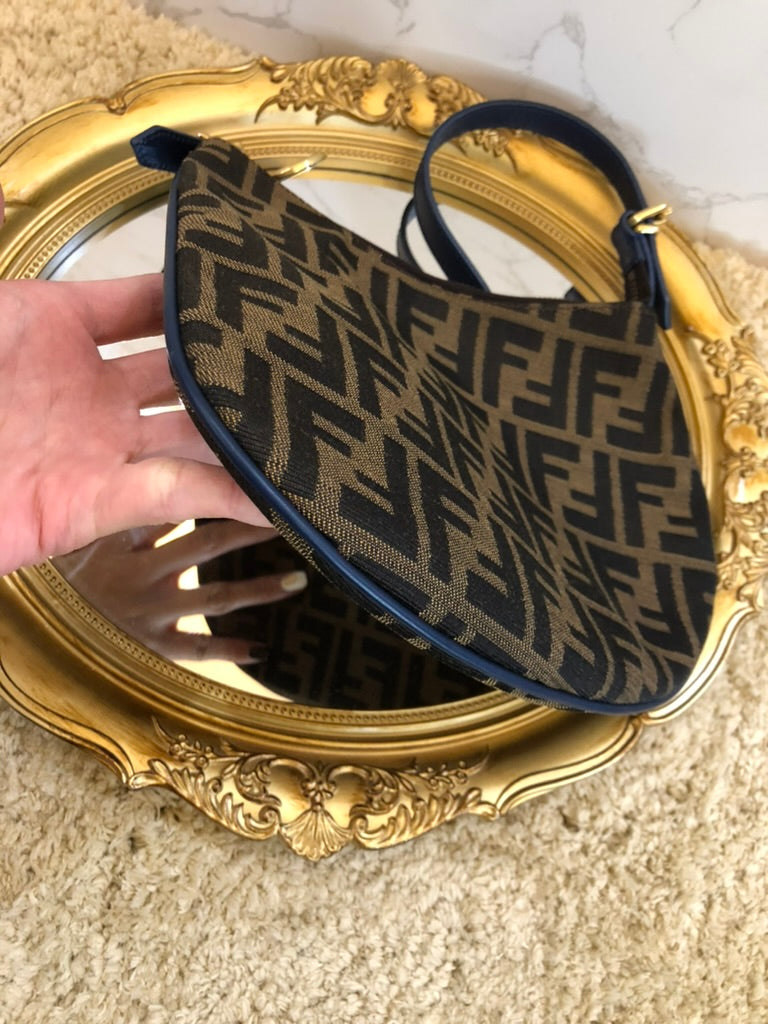 Fendi zucca oyster pochette