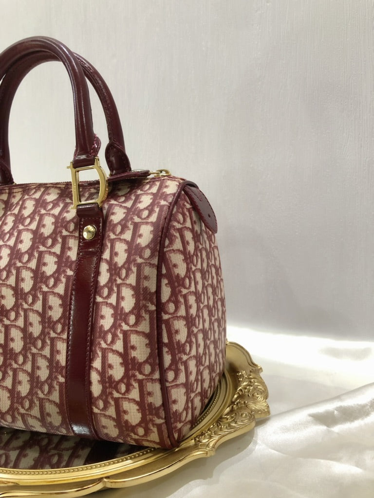 Dior monogram boston bag in 25 cm