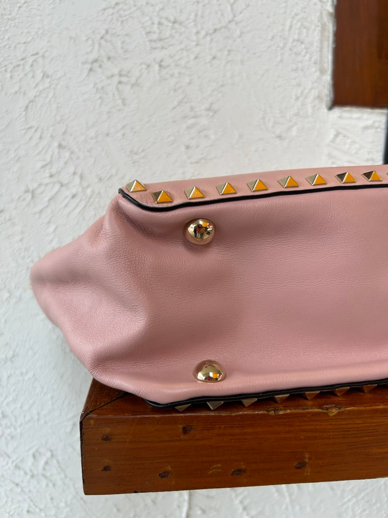 Valentino rockstud small leather tote