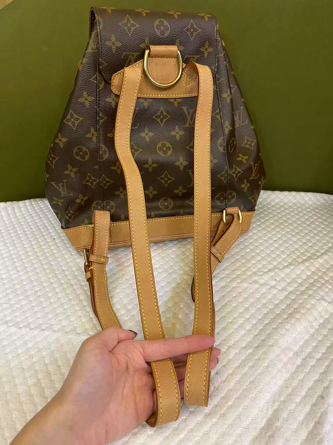 Louis Vuitton Backpack Montsouris MM in Brown Monogram Canvas