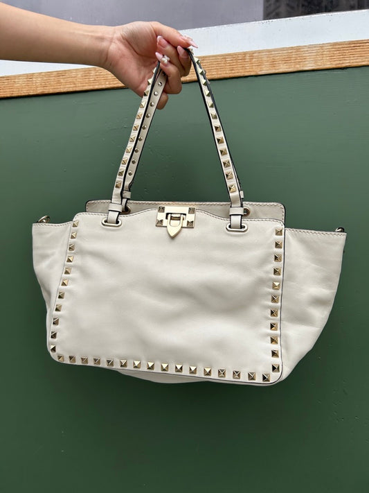 Valentino rockstud small leather tote