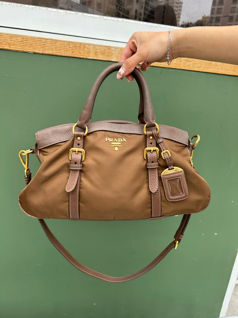 Prada nylon 2-way bag