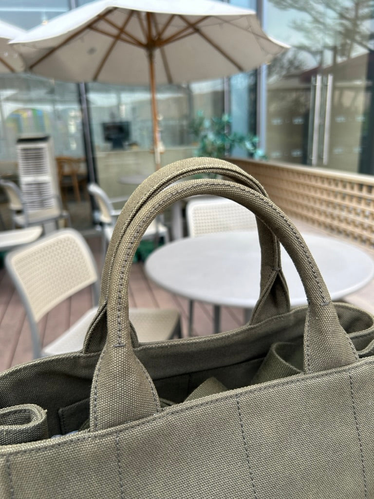 Prada canvas tote