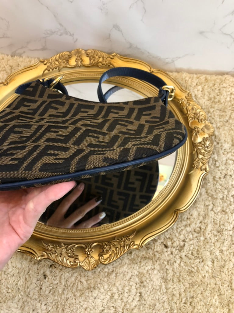Fendi zucca oyster pochette
