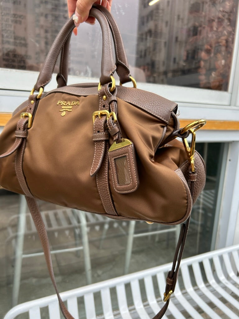Prada nylon 2-way bag