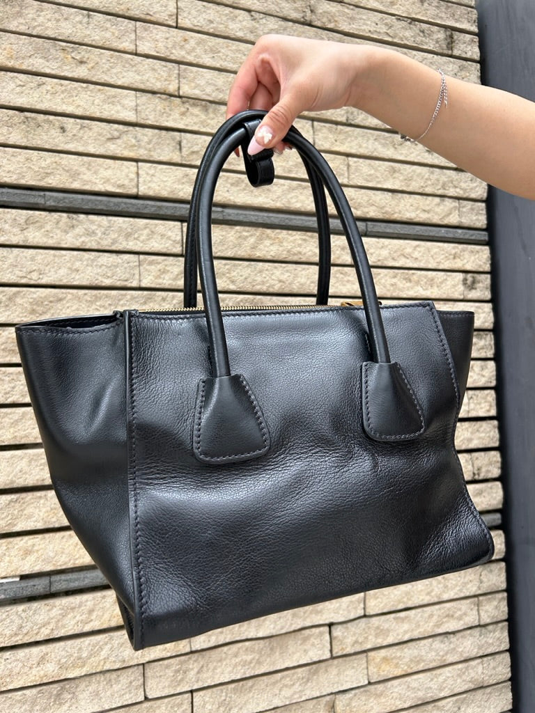 Prada leather tote