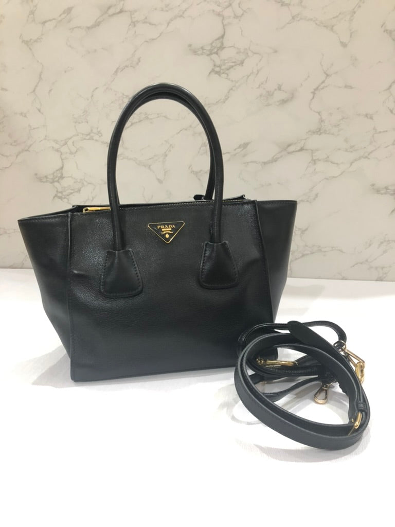 Prada leather tote