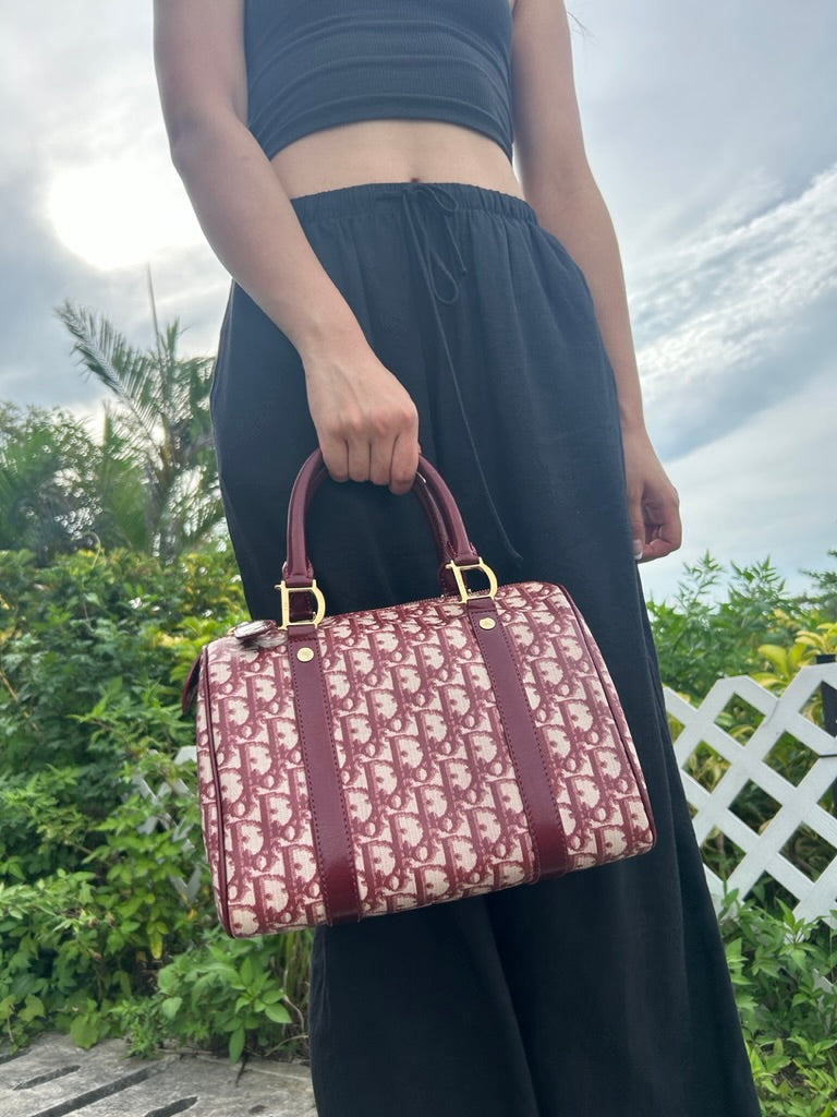 Dior monogram boston bag in 25 cm
