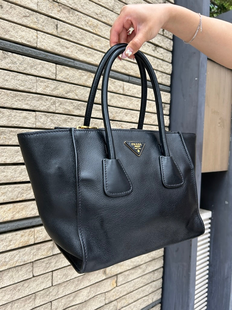 Prada leather tote