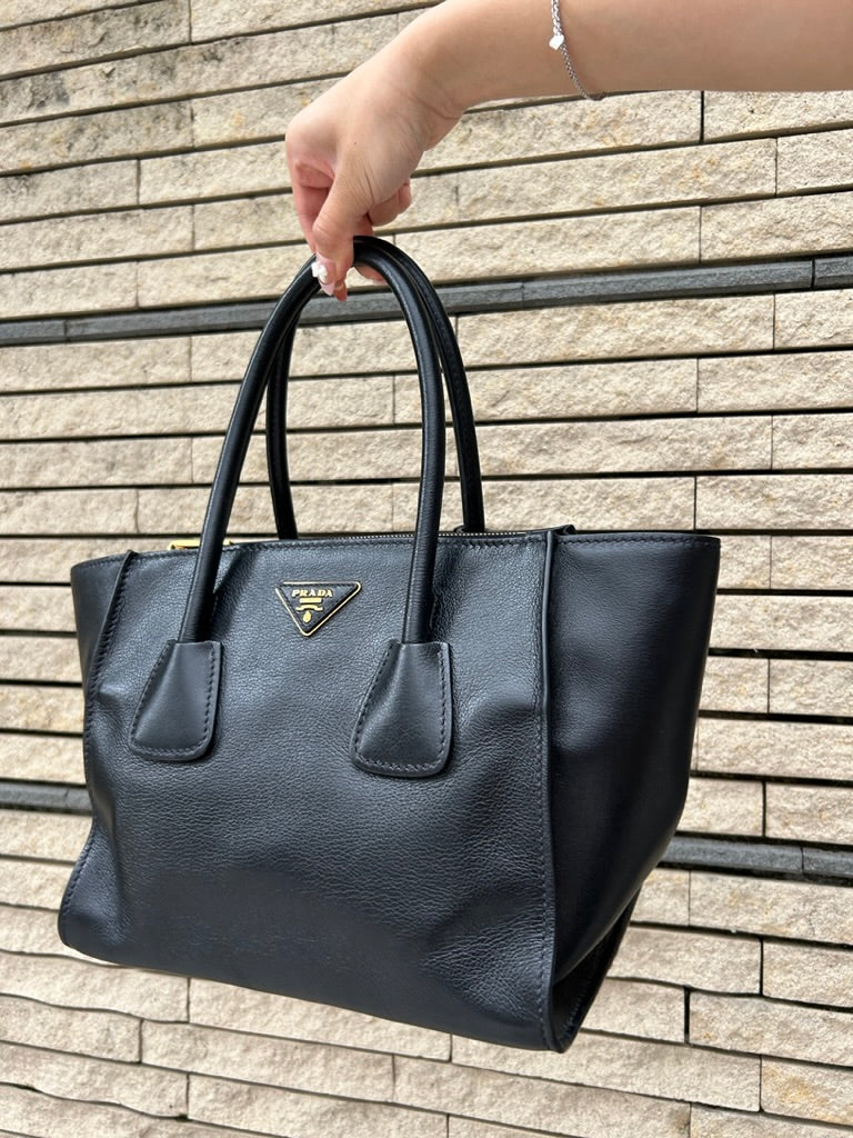 Prada leather tote