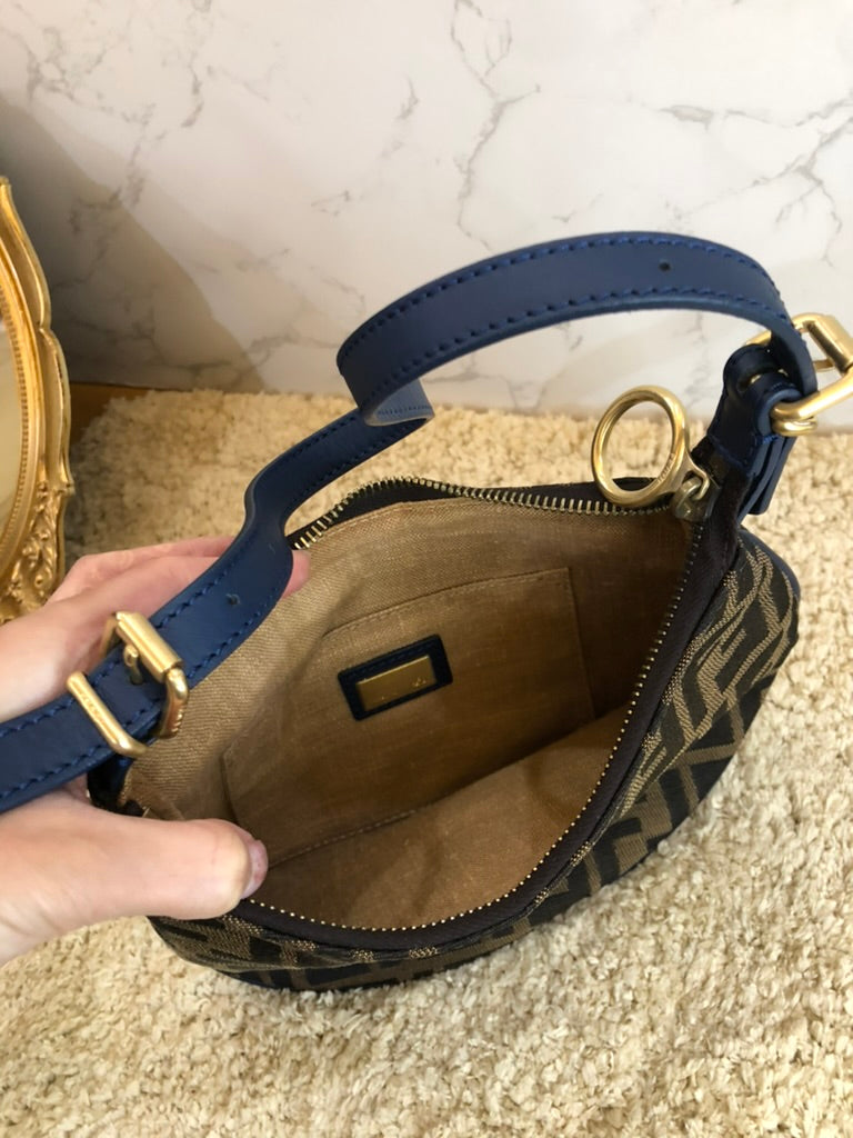 Fendi zucca oyster pochette