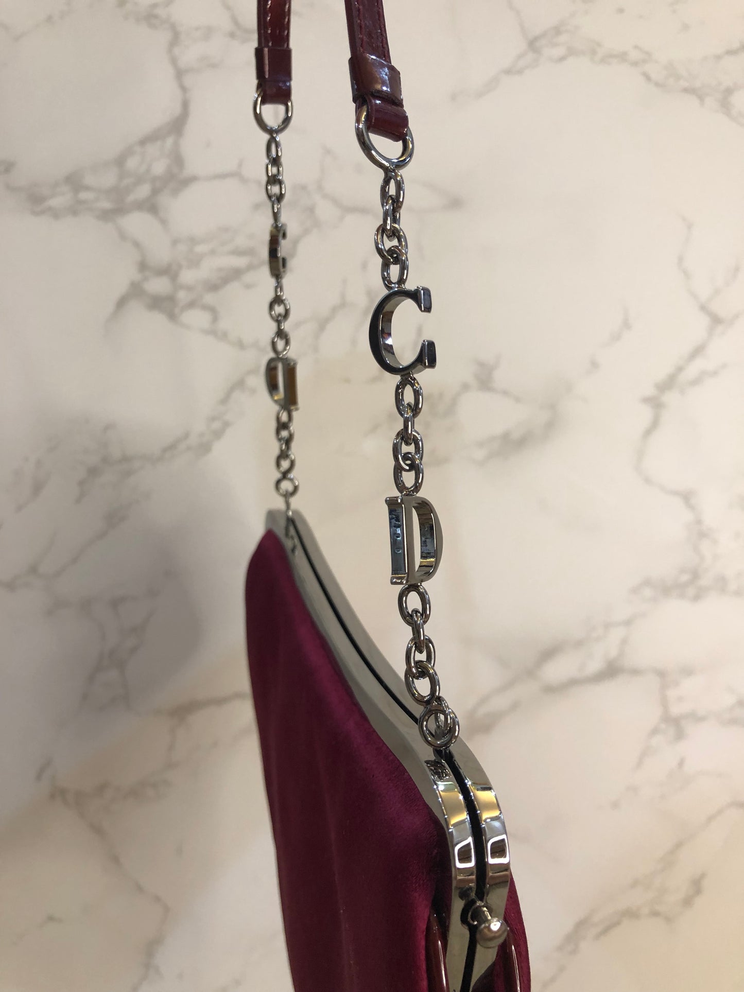 Dior mini silk saddle
