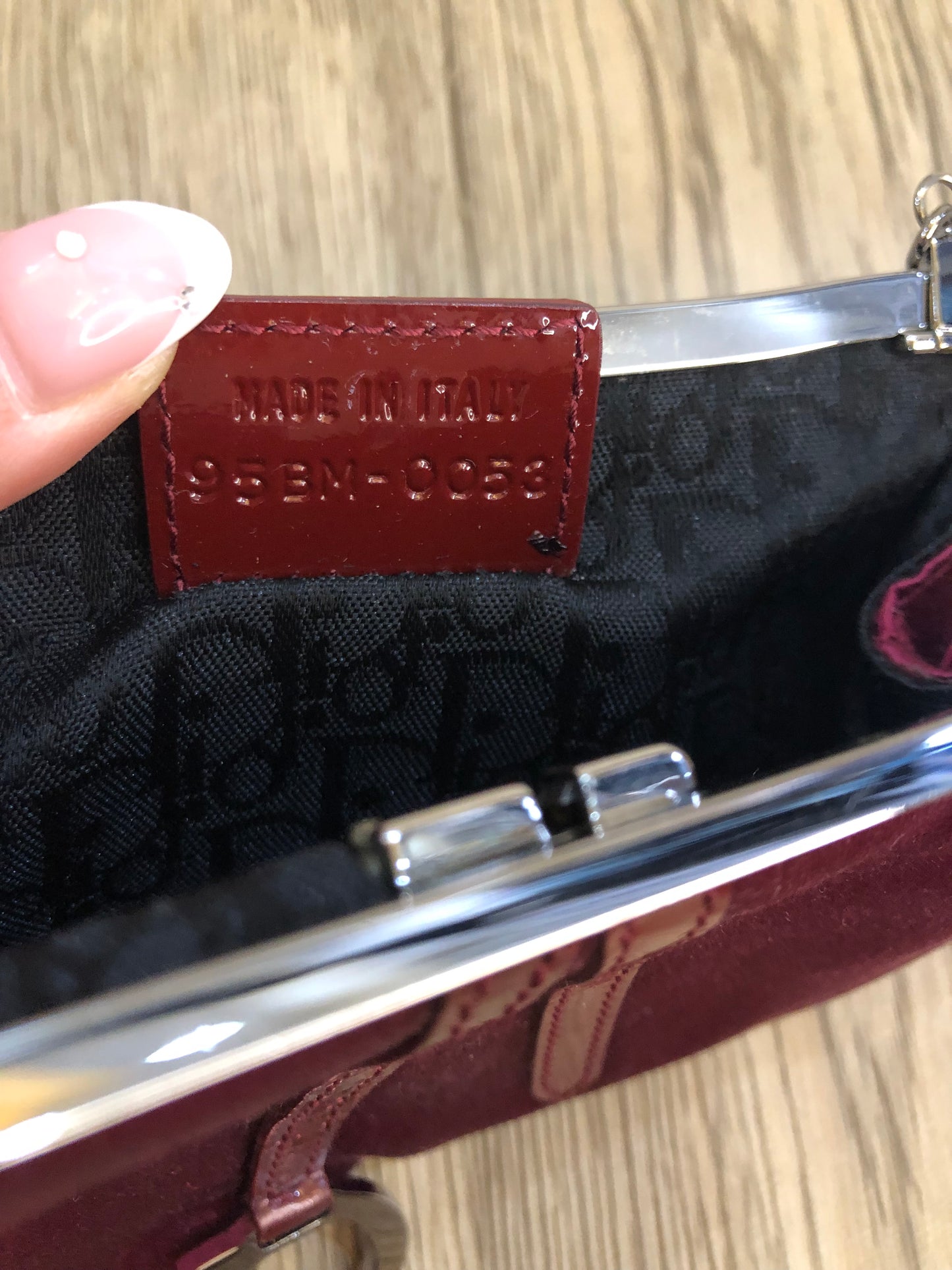 Dior mini silk saddle