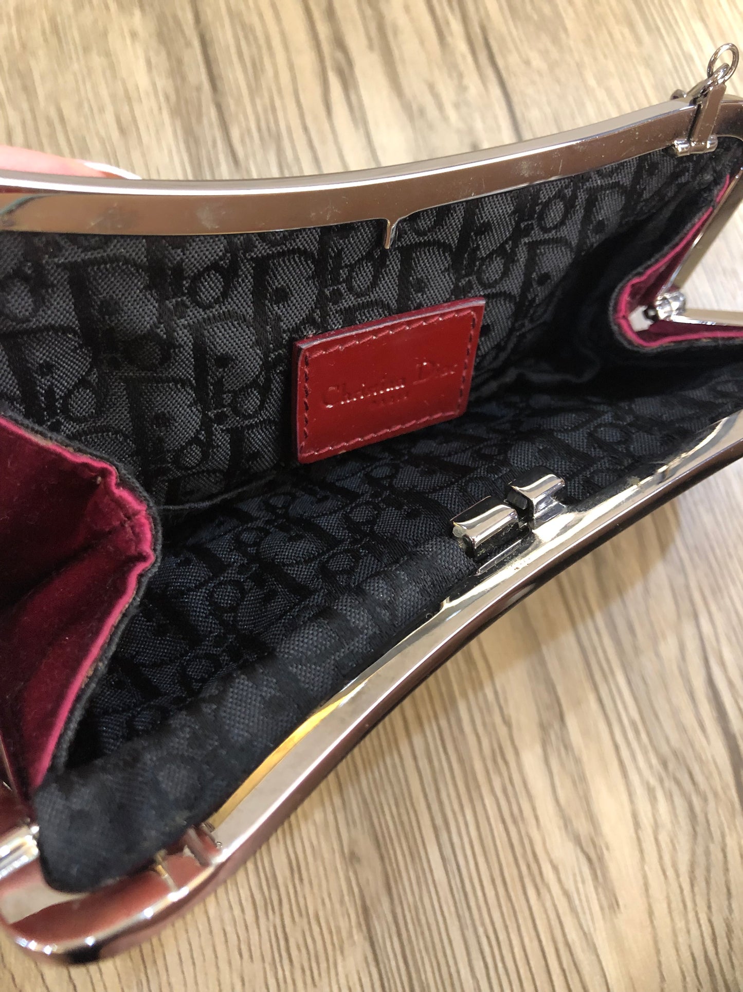 Dior mini silk saddle