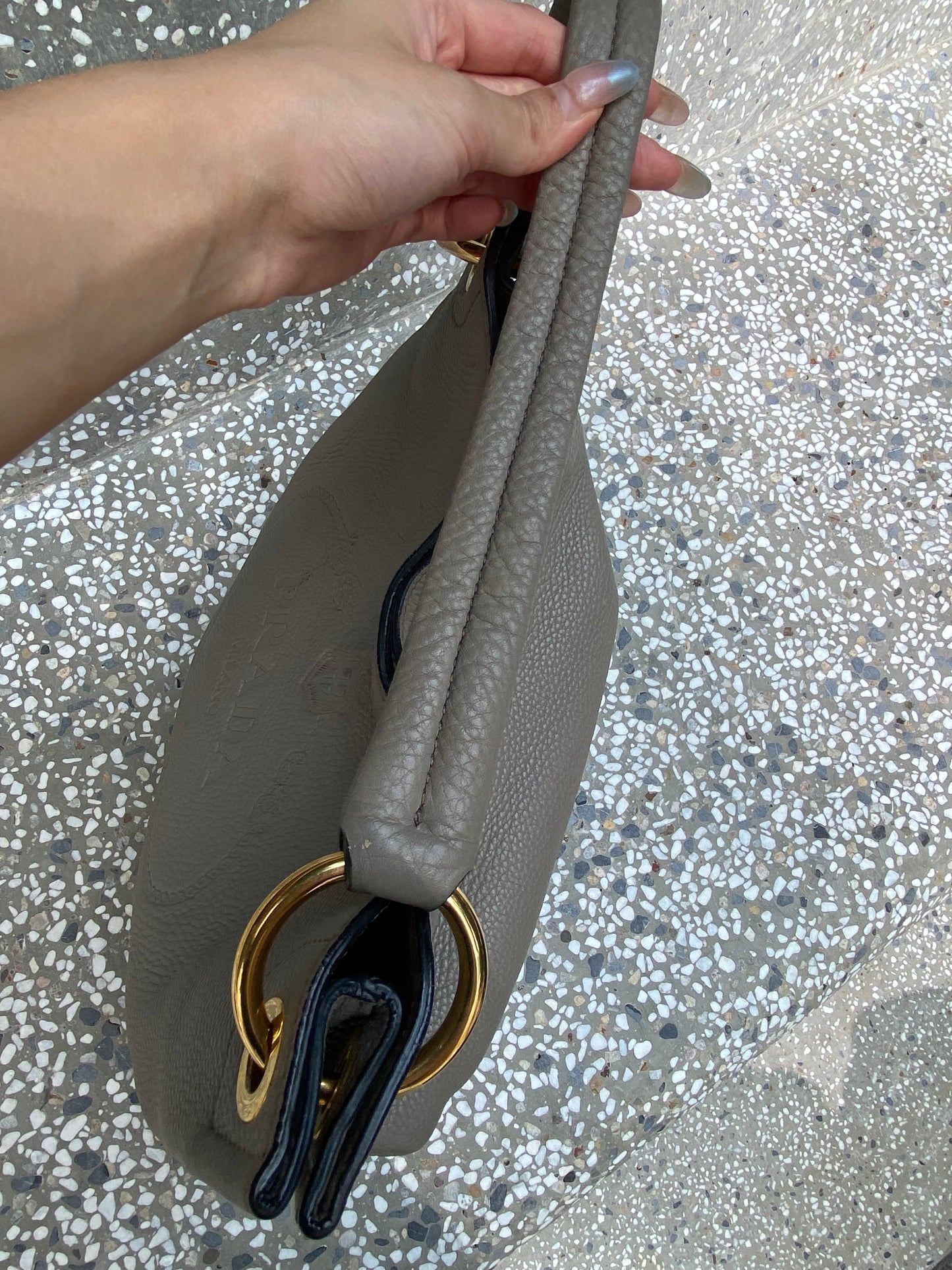 Prada leather tote bag