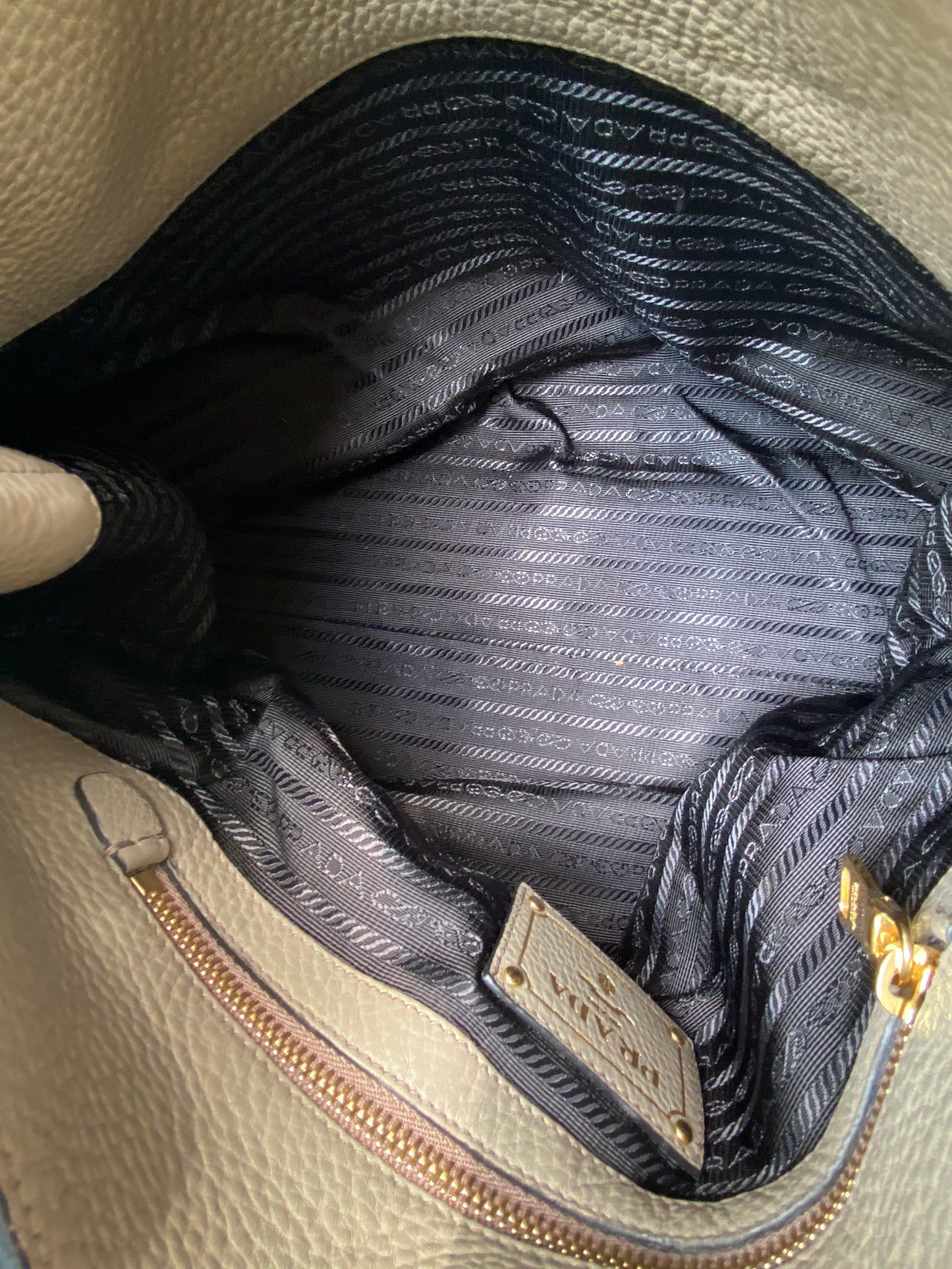 Prada leather tote bag