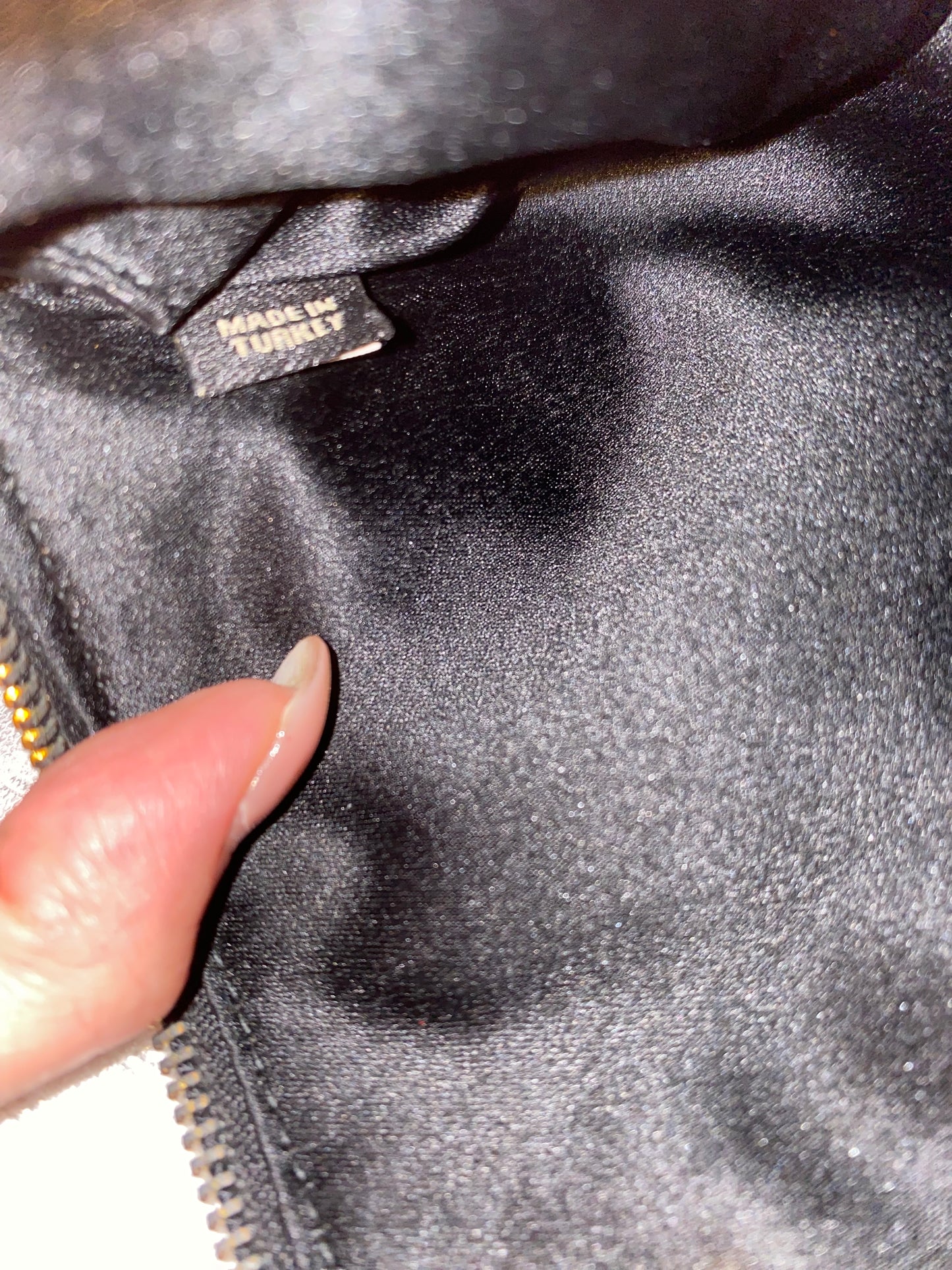 Miu Miu Leather Matelasse Clutch/ Pouch in Black