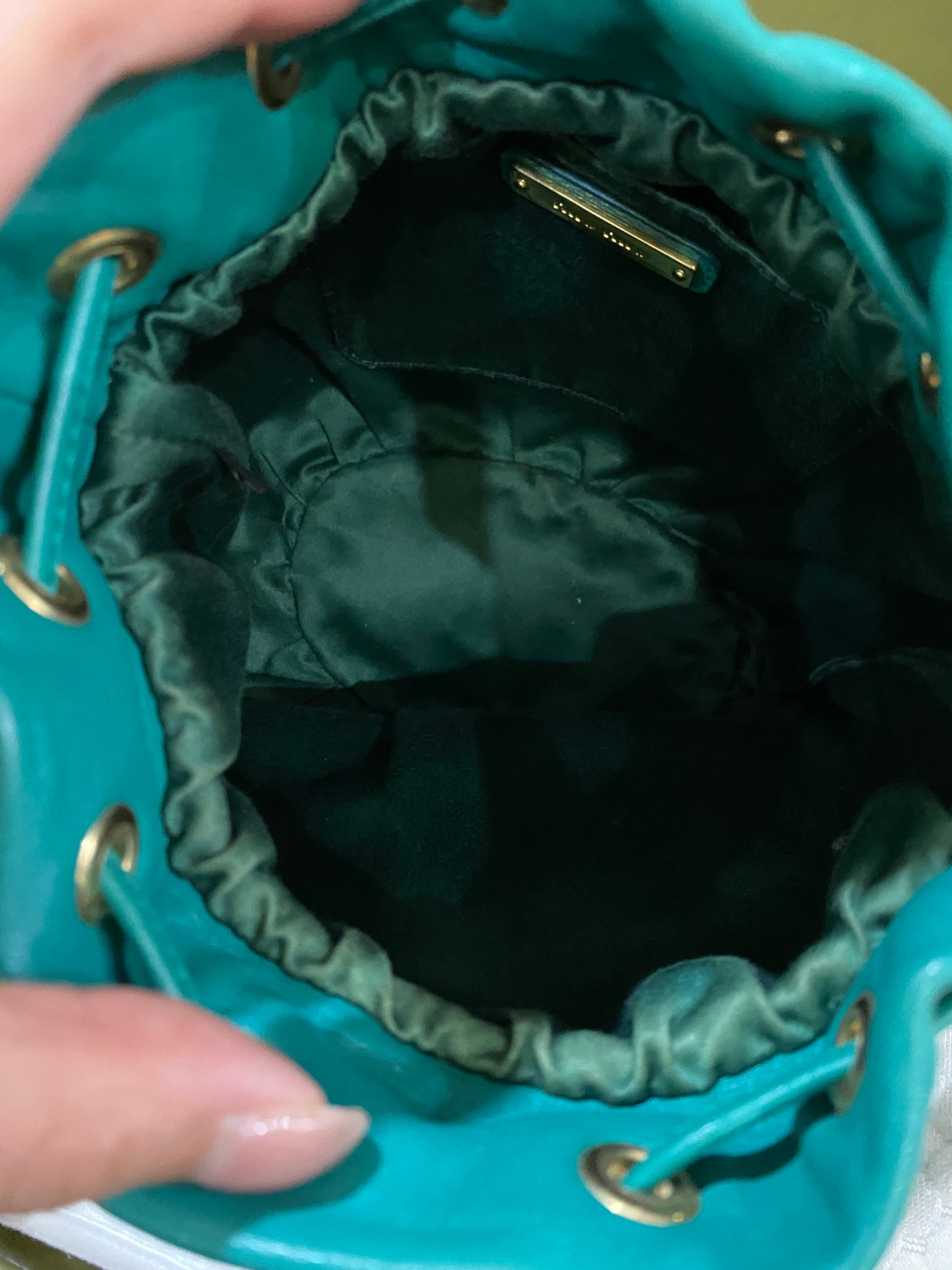 Miu Miu Matelasse Drawstring Mini Bucket Bag