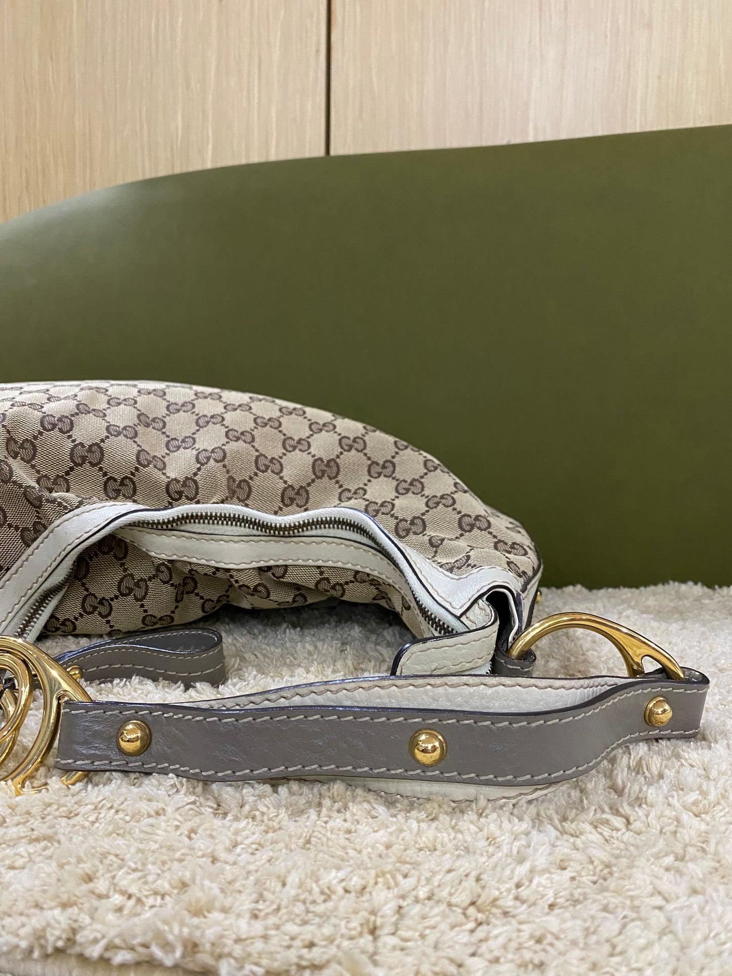Gucci Amalfi Monogram Hobo Bag