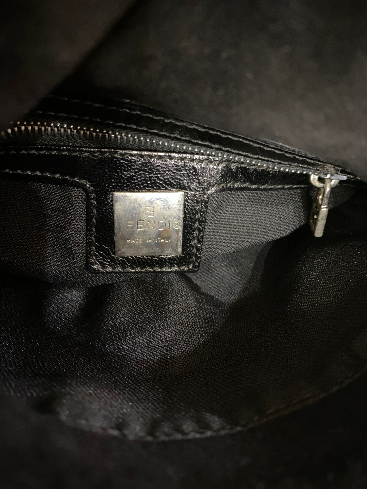 Fendi Vintage Mini Suede Baguette Bag