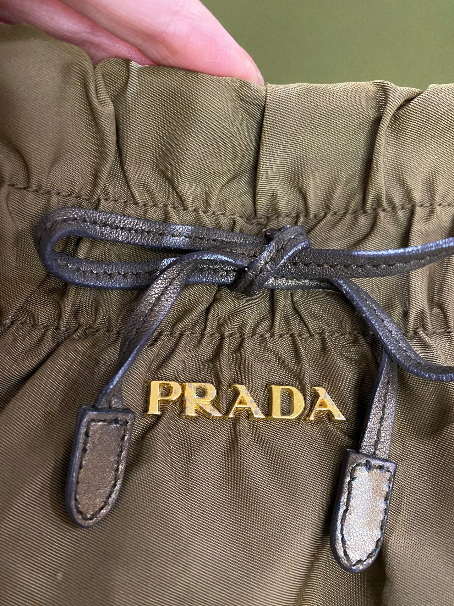 Prada Tessuto Nylon Green Handbag
