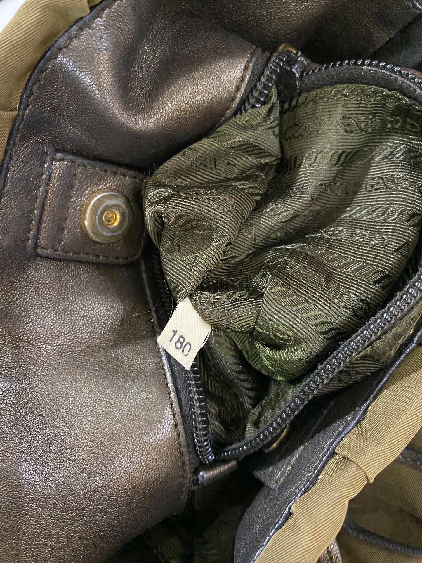 Prada Tessuto Nylon Green Handbag