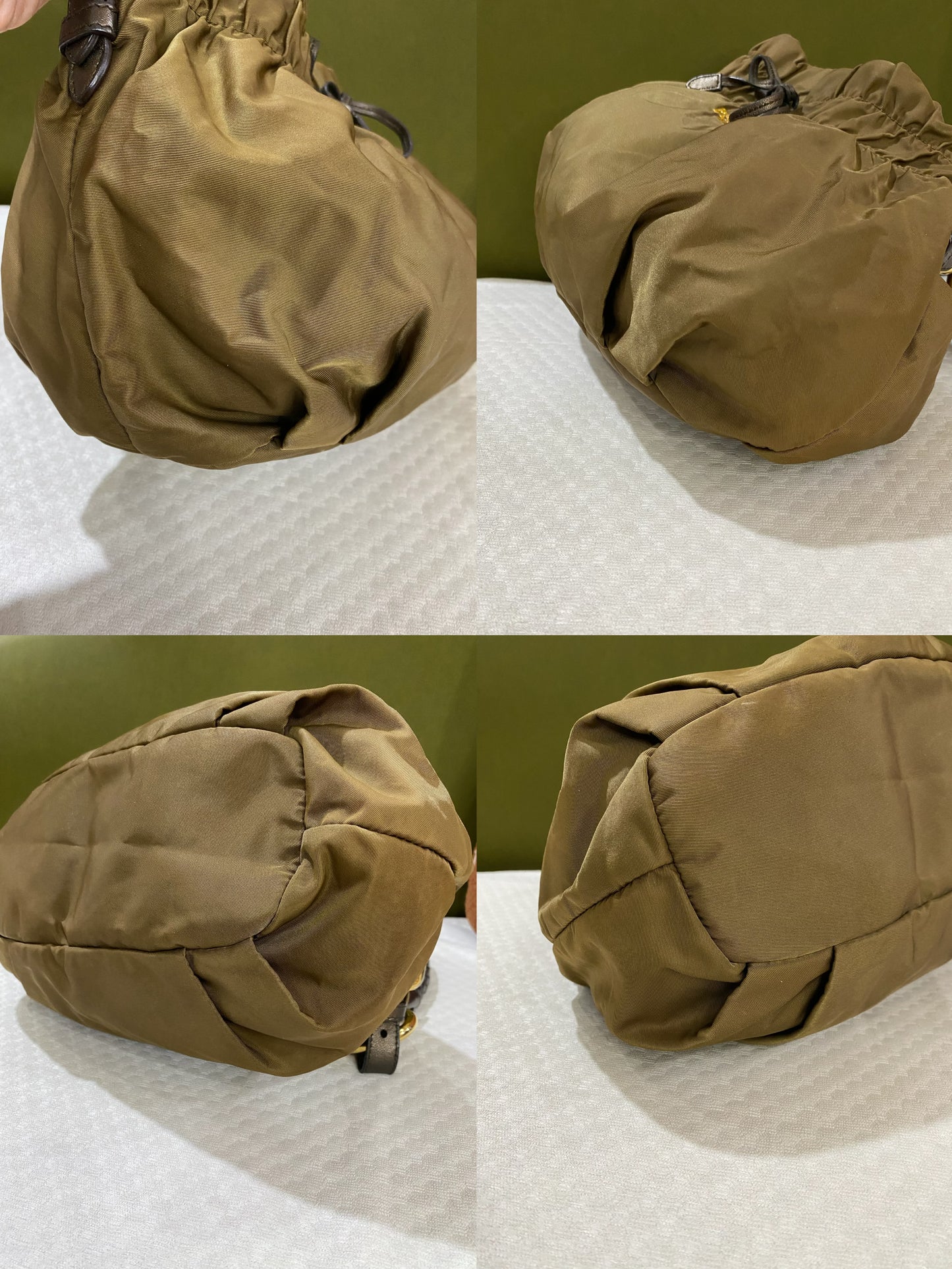 Prada Tessuto Nylon Green Handbag