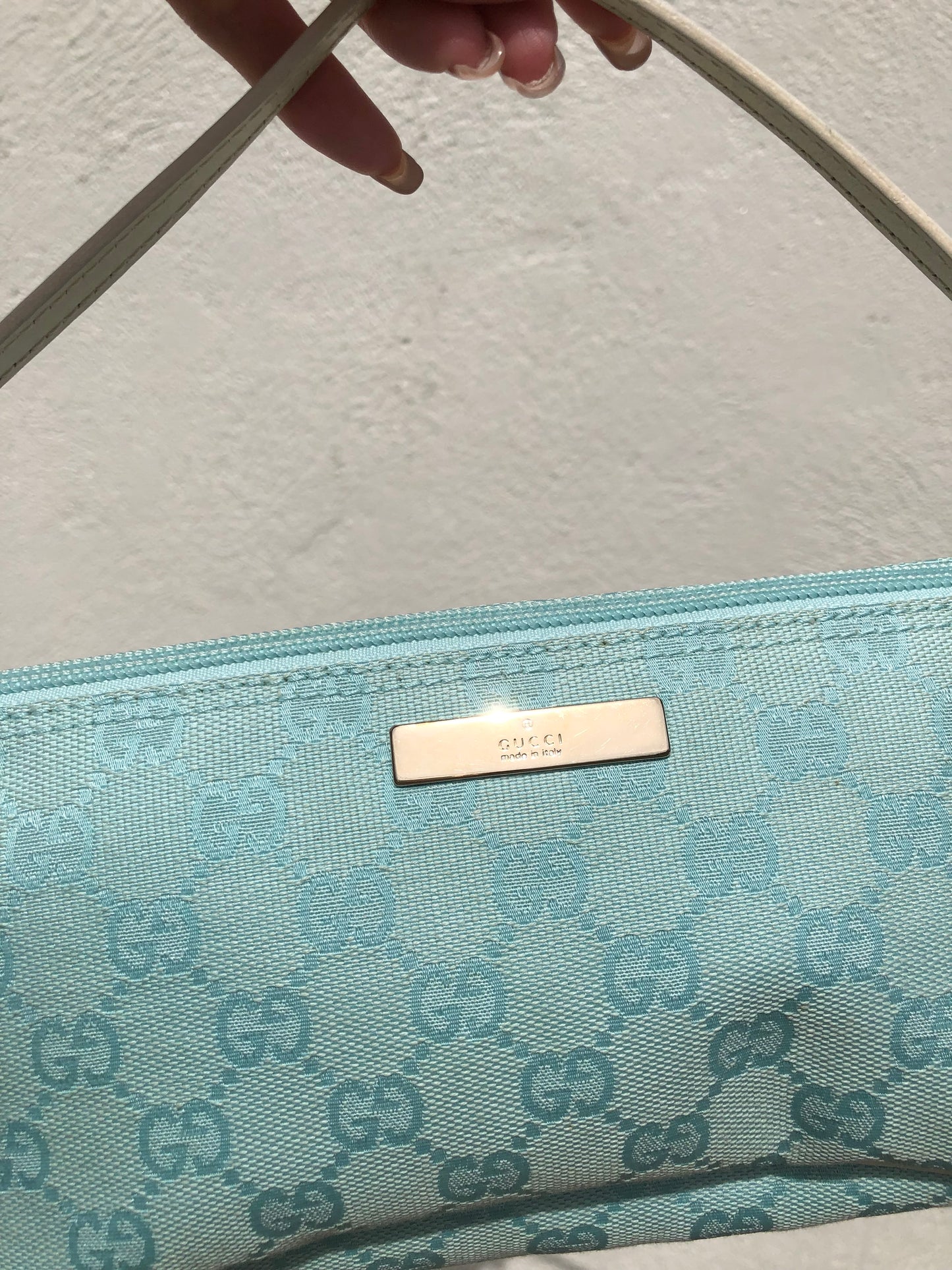 Gucci ice blue boat pochette