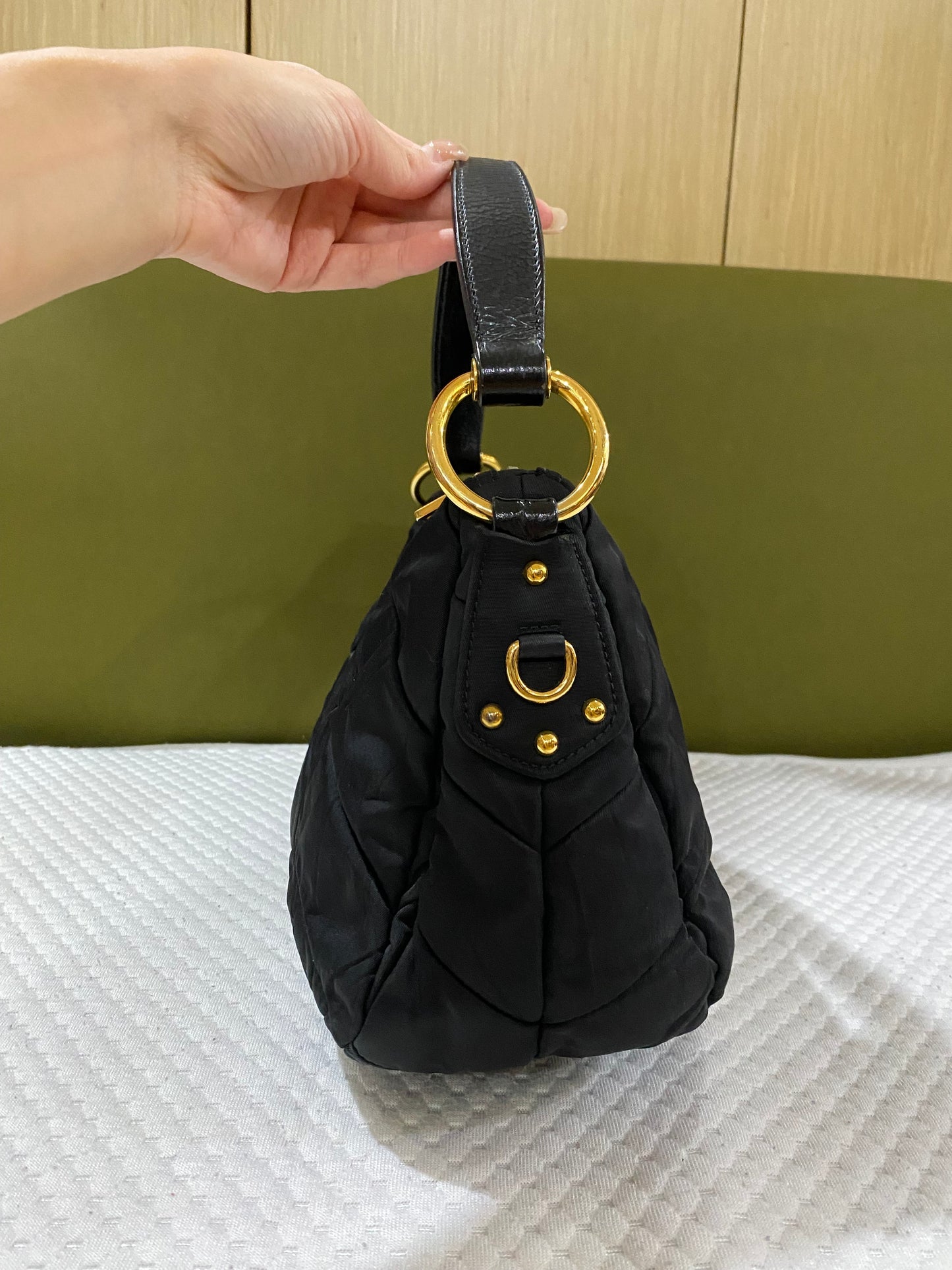 Prada Tessuto Hobo Shoulder Bag