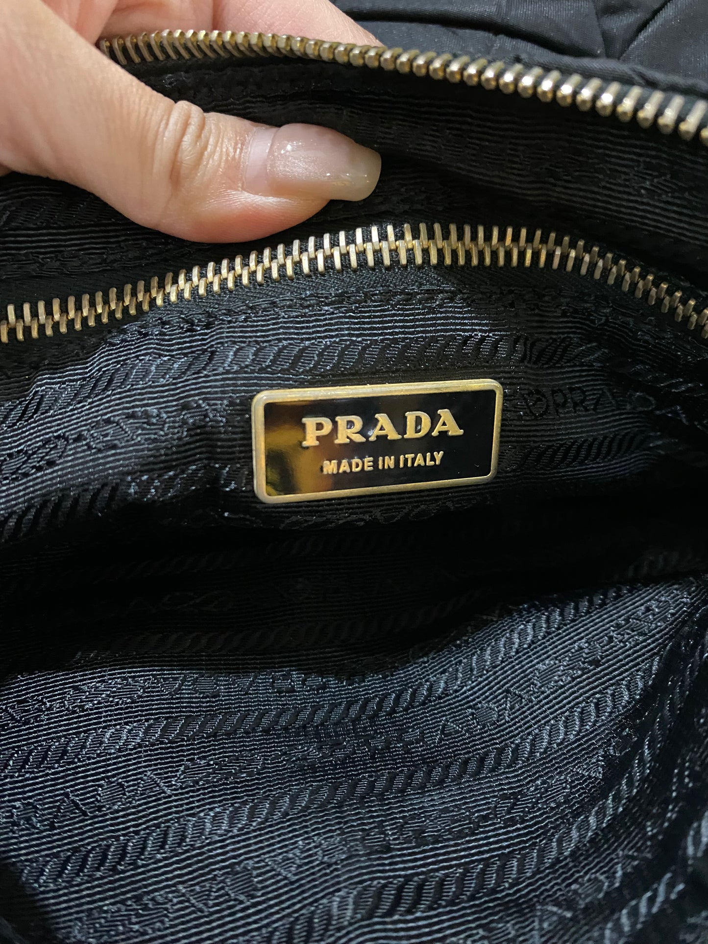 Prada Tessuto Hobo Shoulder Bag