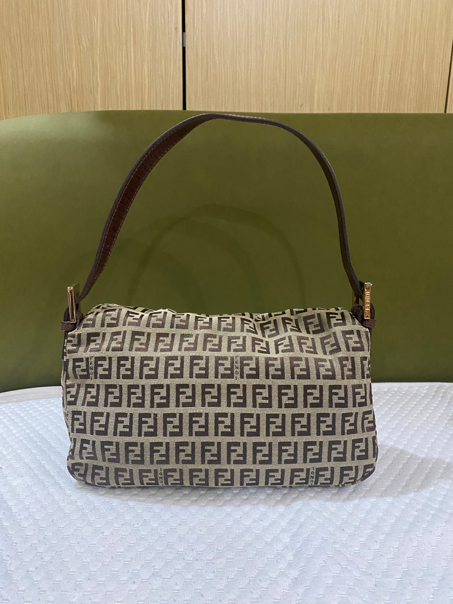 Fendi Zucchino Monogram Baguette