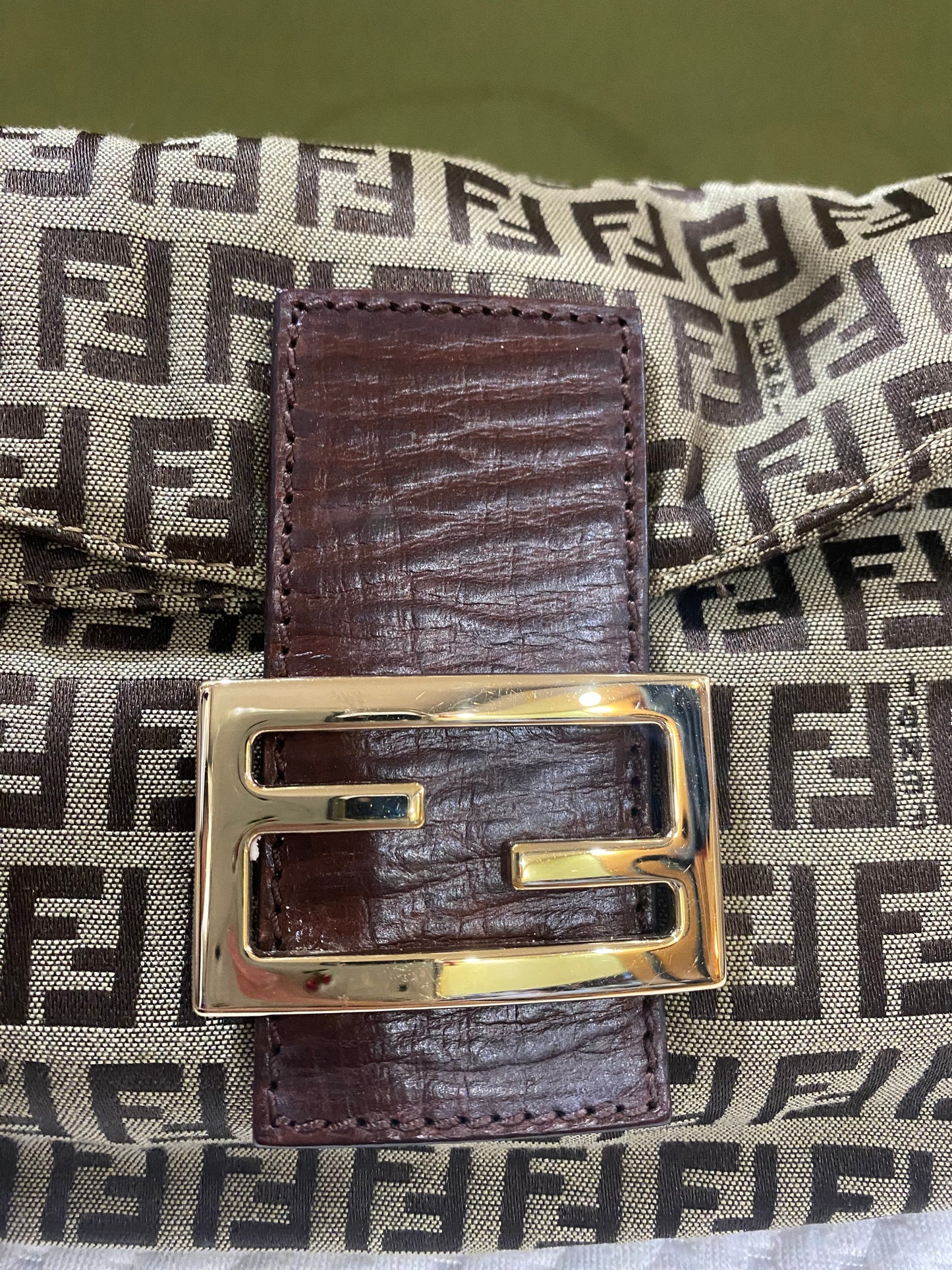 Fendi Zucchino Monogram Baguette