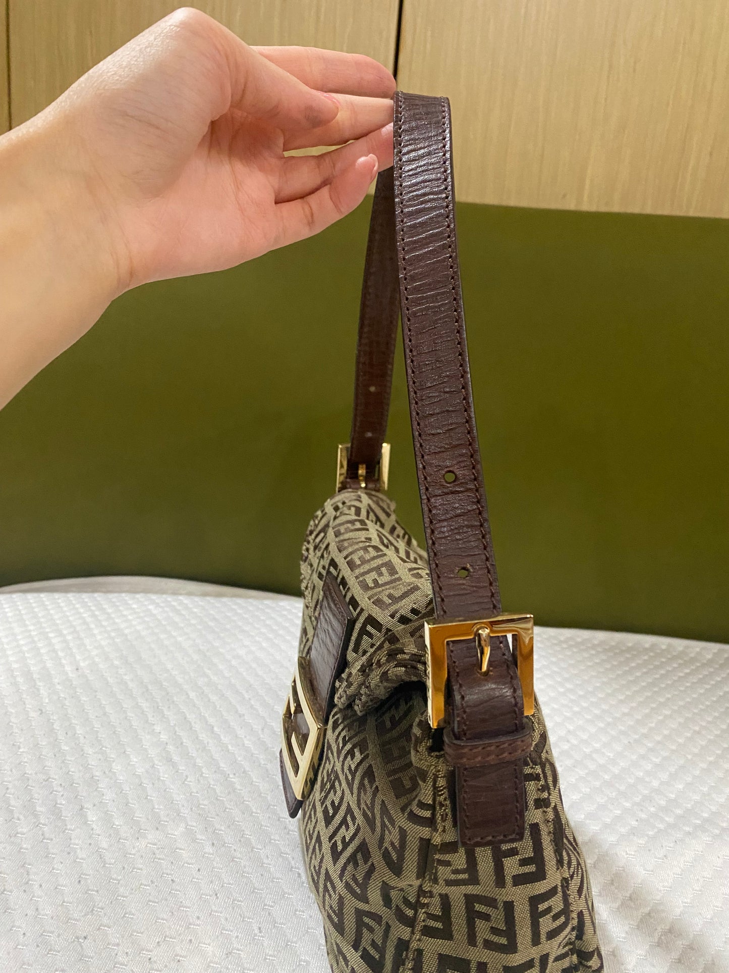 Fendi Zucchino Monogram Baguette