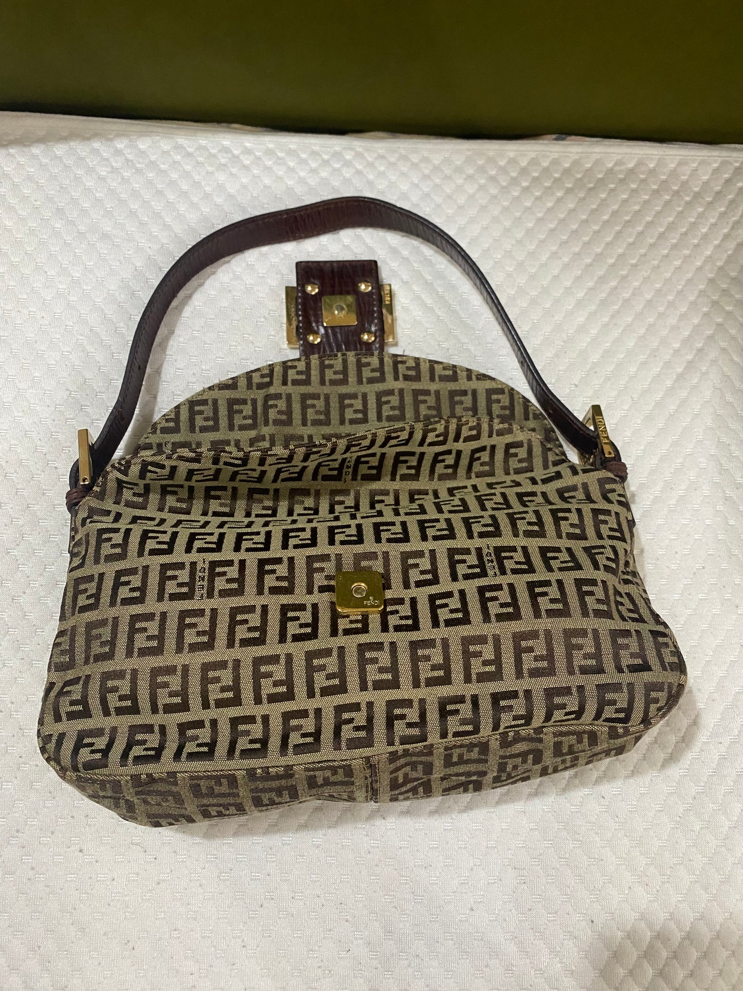 Fendi Zucchino Monogram Baguette