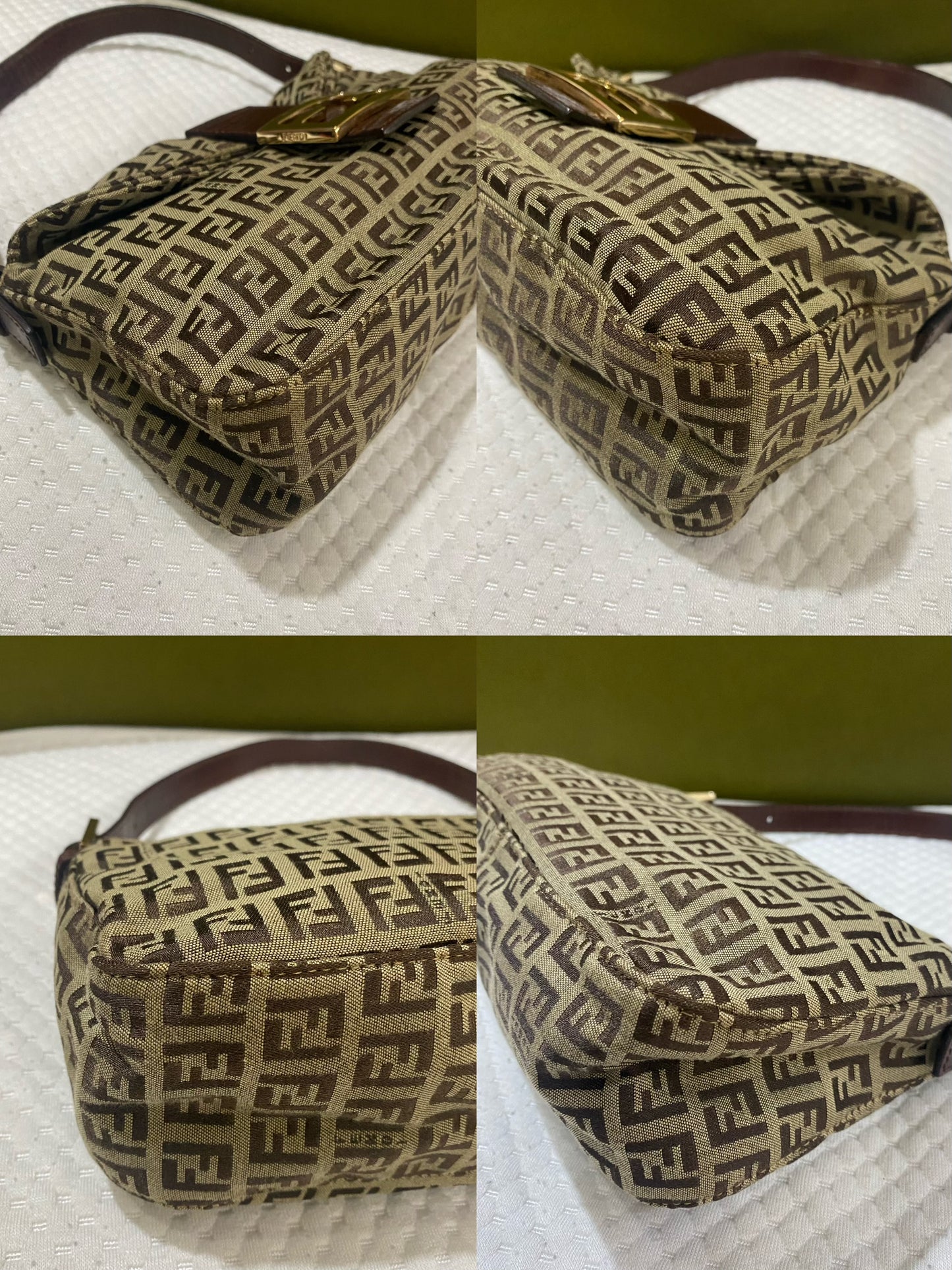 Fendi Zucchino Monogram Baguette