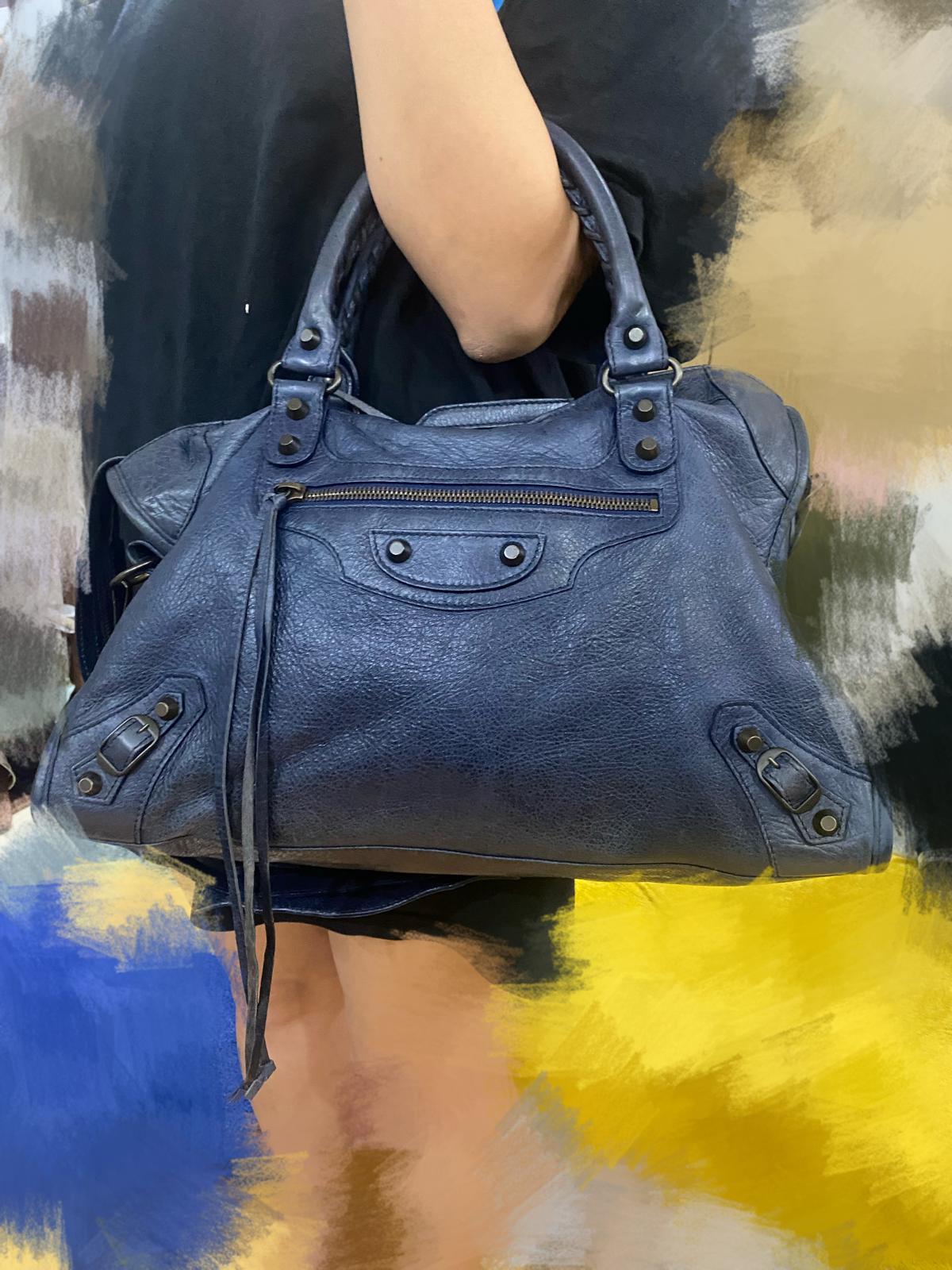 Balenciaga City Bag in blue
