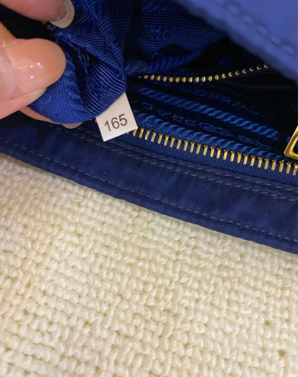 Prada Blue Nylon Crossbody Bag