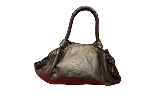 Loewe Brown Leather Nappa Aire Hobo Shoulder Bag (small)
