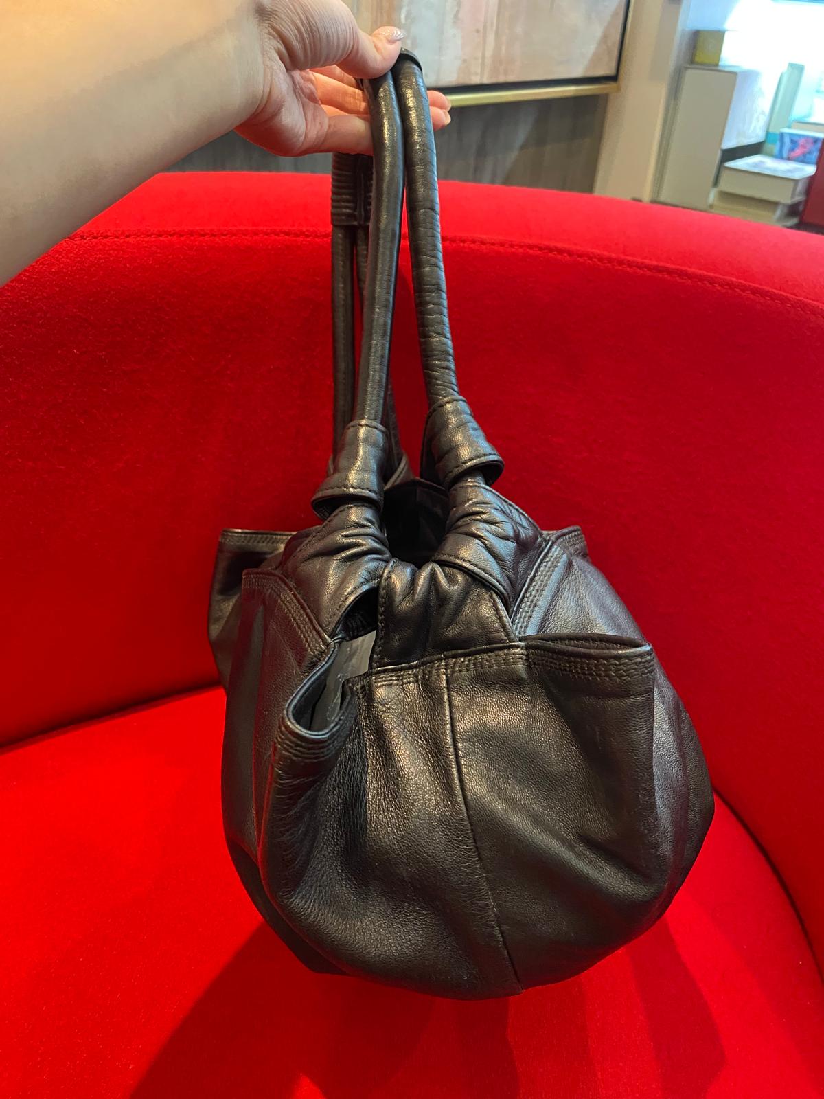 Loewe Brown Leather Nappa Aire Hobo Shoulder Bag (small)