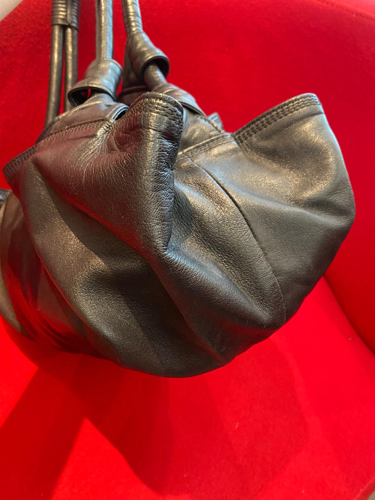 Loewe Brown Leather Nappa Aire Hobo Shoulder Bag (small)