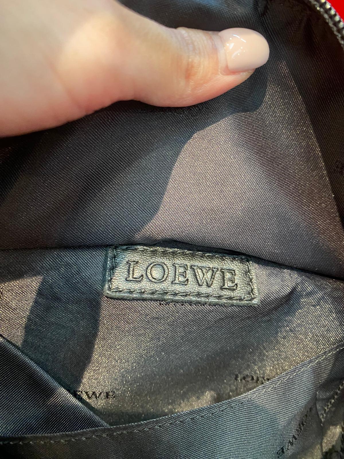 Loewe Brown Leather Nappa Aire Hobo Shoulder Bag (small)