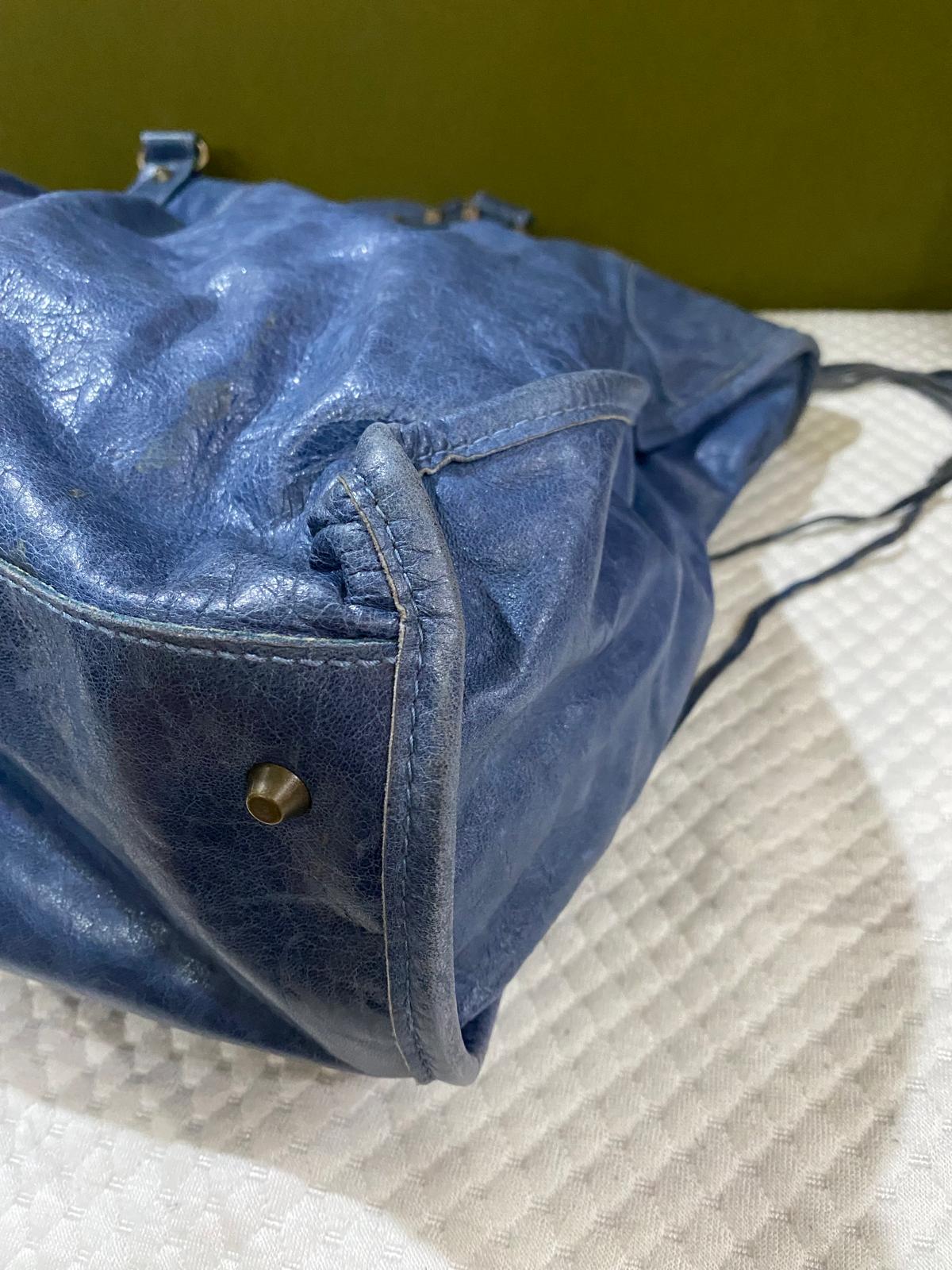 Balenciaga Large City Bag in blue