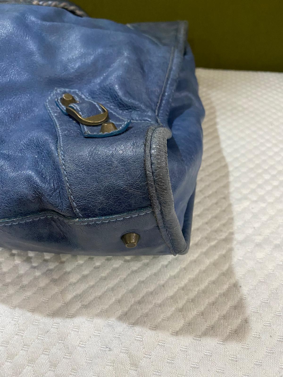 Balenciaga Large City Bag in blue