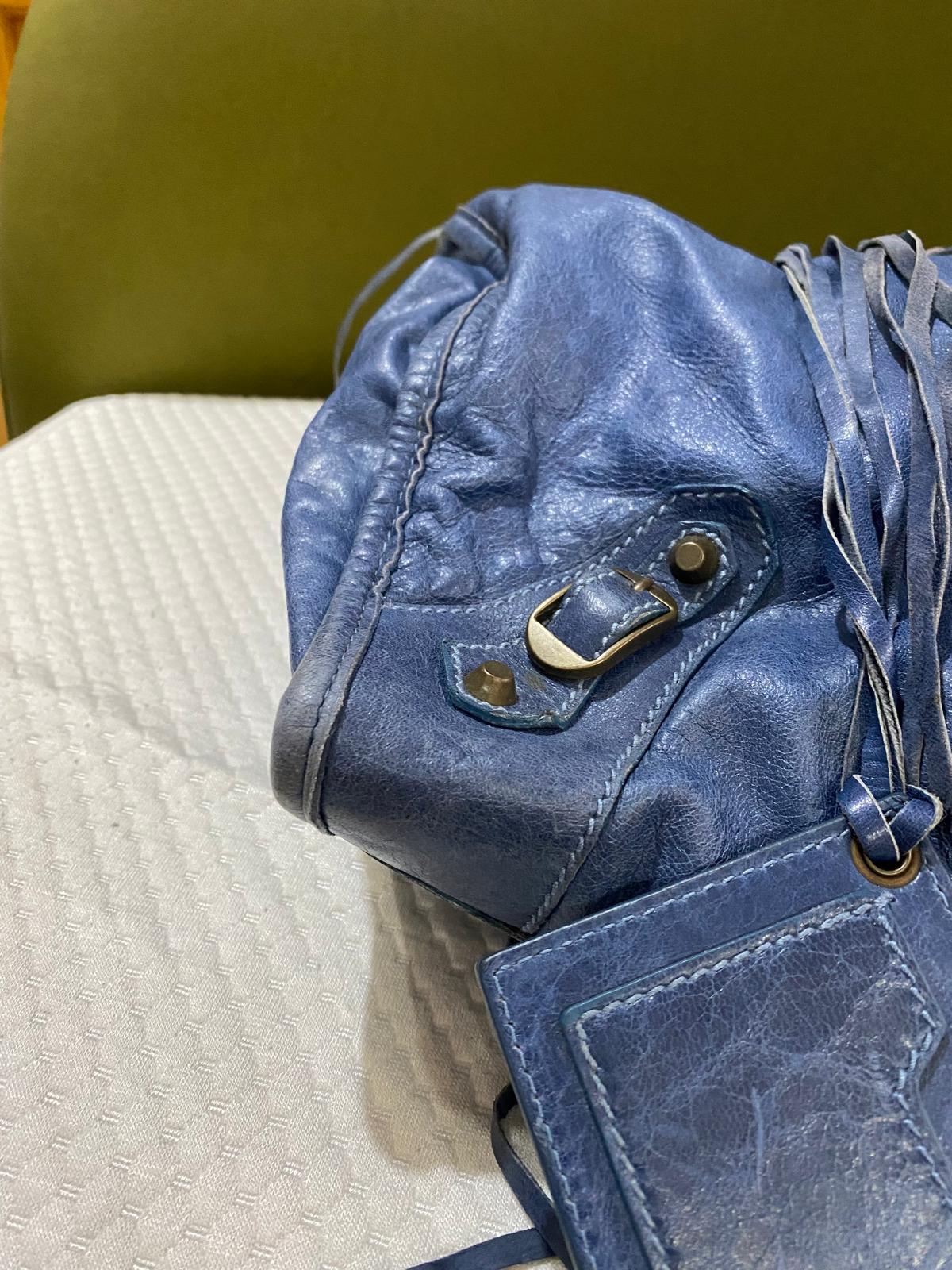 Balenciaga Large City Bag in blue