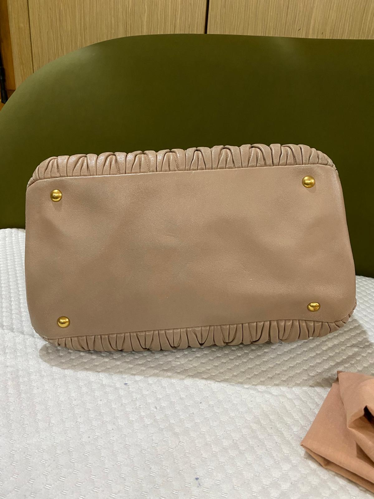 Miu Miu Matelasse Tote bag with long strap